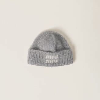 miu miu mohair|Natural Mohair Beanie .